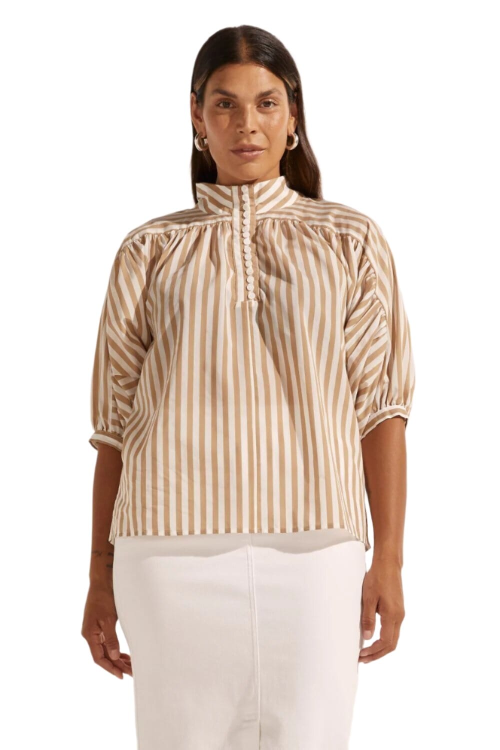 Adage Top-Flax Stripe Top Zoe Kratzmann 