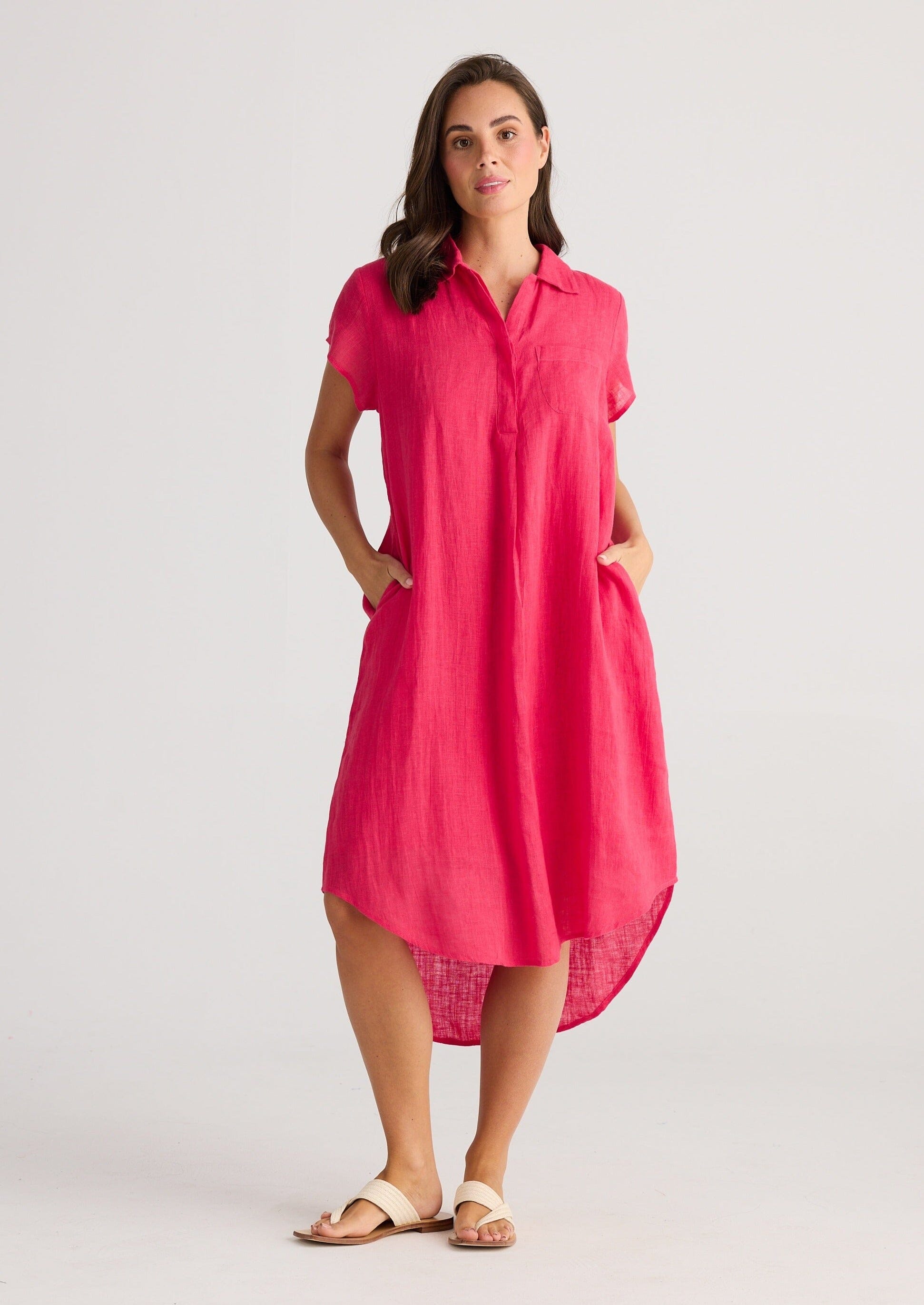 Ahoy Tunic-Raspberry Dress Holiday 