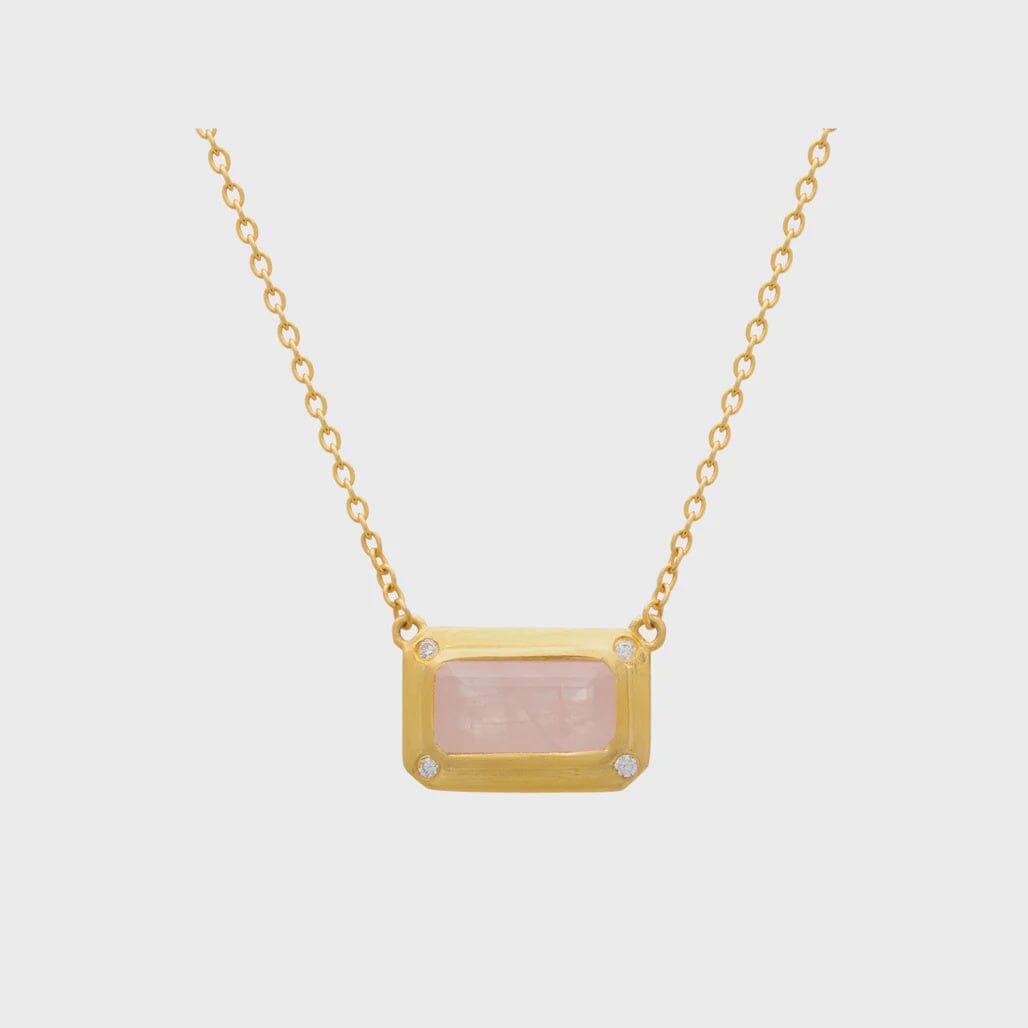 Rose Quartz Pendant necklace NECKLACES Murkani 